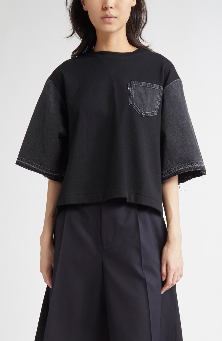 Mixed Media Pocket T-Shirt