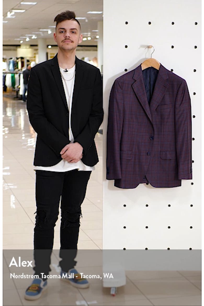 Classic Fit Plaid Wool Sport Coat video