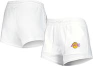 CONCEPTS SPORT Women's Concepts Sport  White Los Angeles Lakers Sunray Shorts