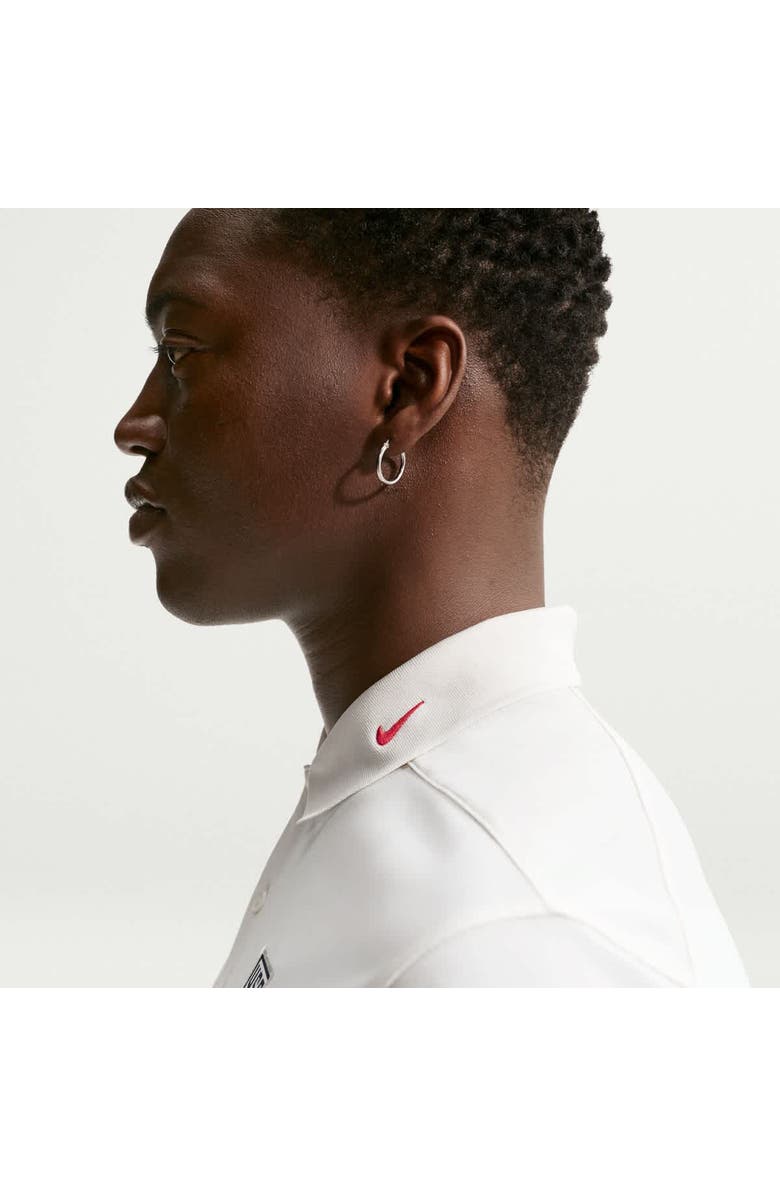 Nike Men's Nike White USMNT Dri-FIT Victory Solid Polo, Alternate, color, Cream