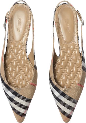 SALE!! BURBERRY◆LF BIRDIE SLINGBACK 55◆8101604162393 SANDIPCHCK Burberry LF BIRDIE SLINGBACK 55 (8101604162393