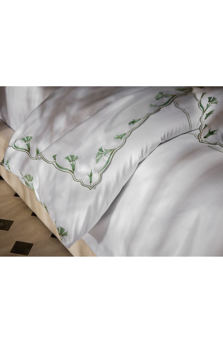 Matouk Marcella 600 Thread Count Egyptian Cotton Flat Sheet, Alternate, color, Dune