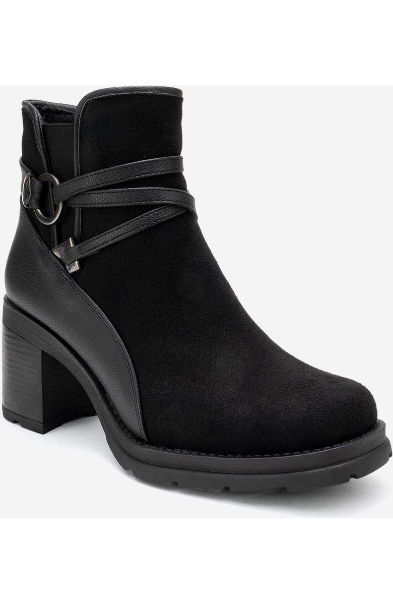 Prologue Shoes Wern Block Heel Ankle Boot, Alternate, color, Black Suede