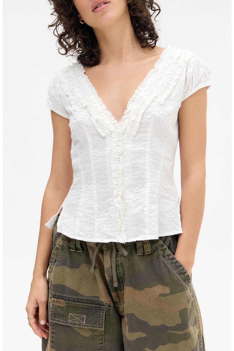 Ria Ruffle Top, Main, color, WHITE