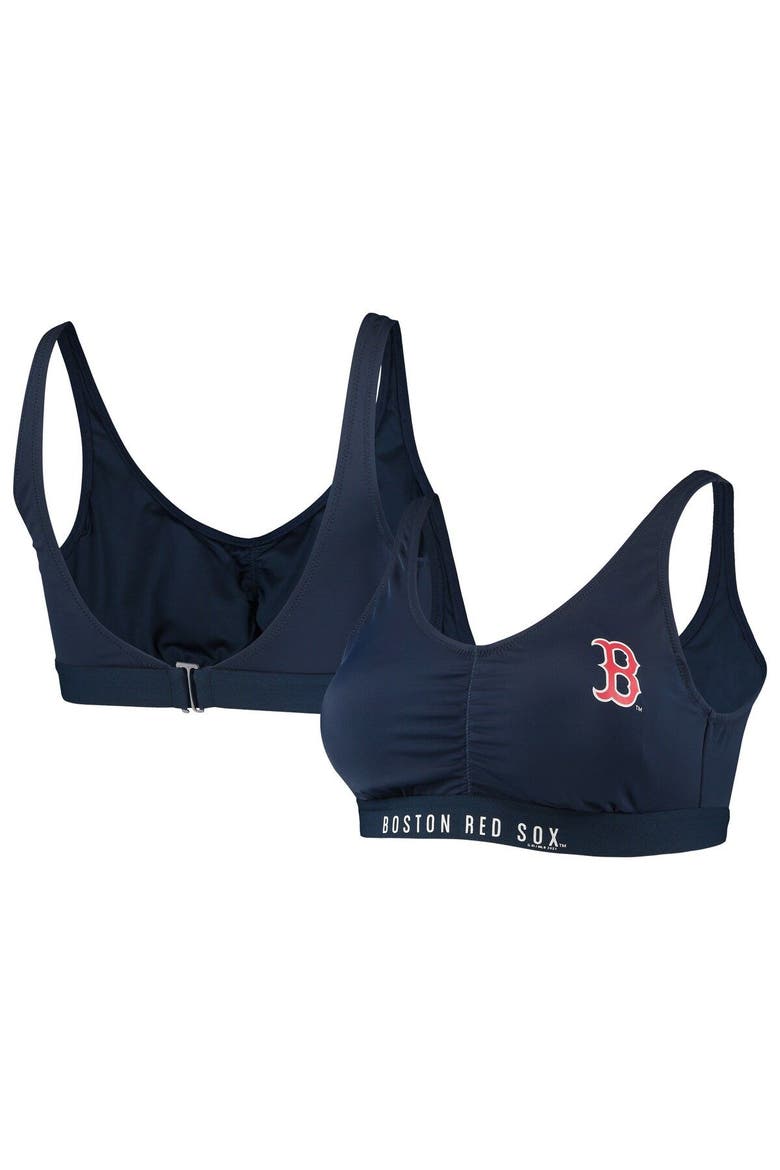 Women's G-III Sports by Carl Banks Navy Boston Red Sox All-Star Bikini Top, Main, color, Navy