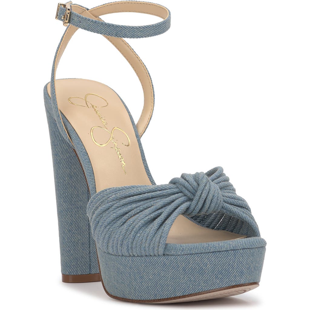 Jessica Simpson Immie Platform Sandal In Medium Blue