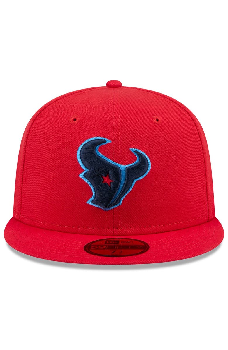 New Era Men's New Era Red Houston Texans Omaha 59FIFTY Fitted Hat, Alternate, color, Red