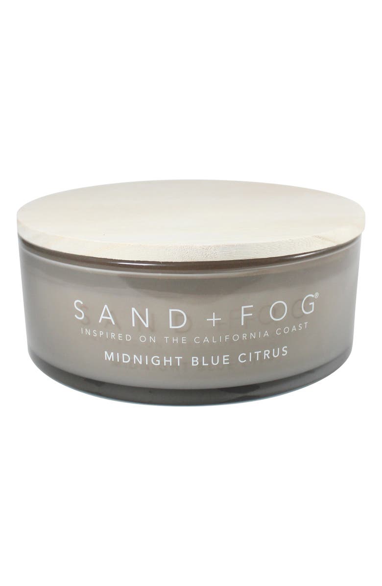 SAND AND FOG Midnight Blue Citrus Candle, Main, color, Midnight Blue Citrus