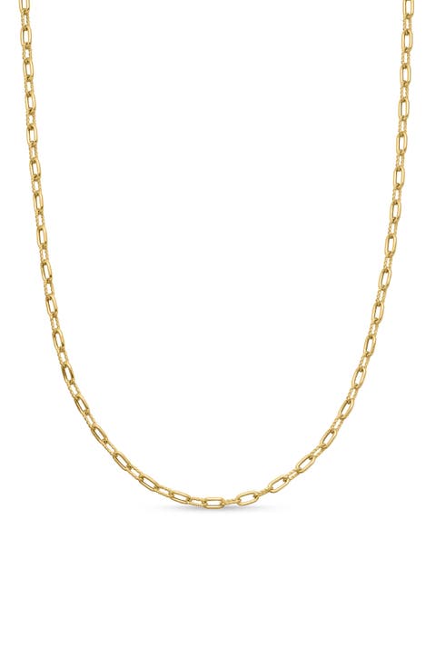 DY Madison® 18K Yellow Gold Chain Necklace, 3mm