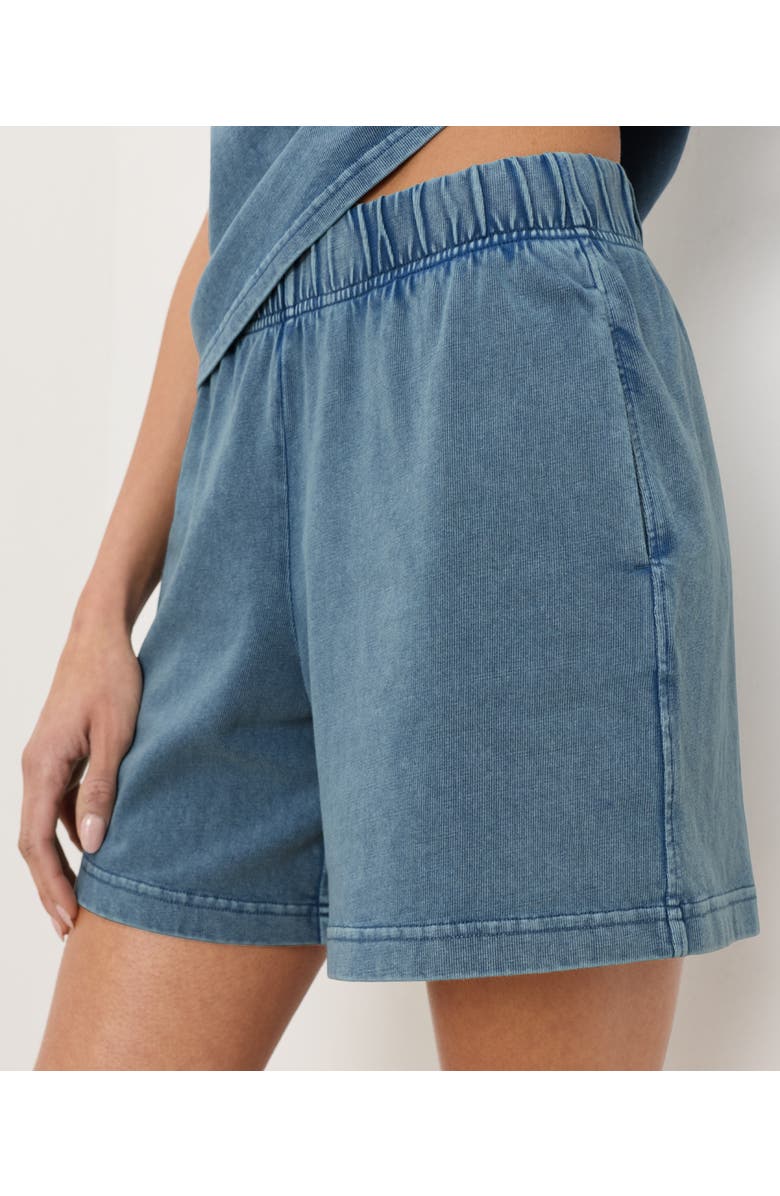 Pact Organic Cotton Weekends Beach Short, Alternate, color, Washed Wedgewood Blue