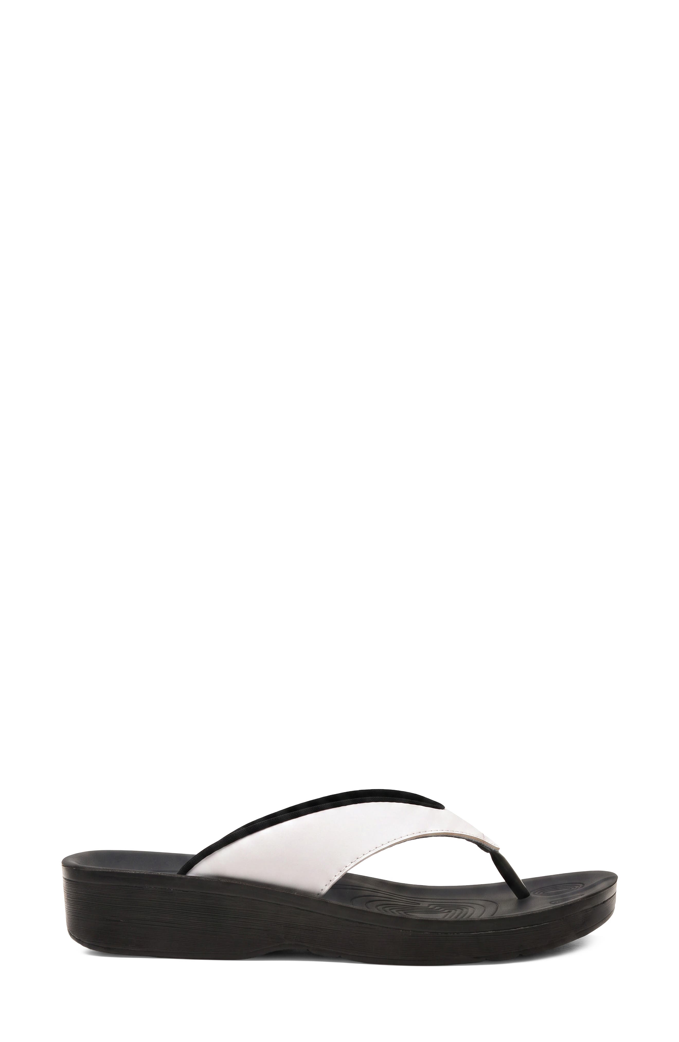 Fallon Flip Flop, Alternate, color, WHITE