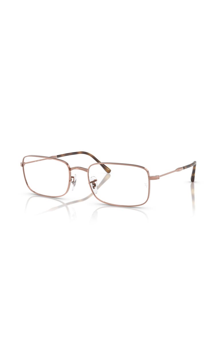 Ray-Ban 54mm Irregular optical glasses, Main, color, Copper