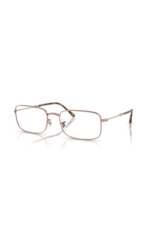 Ray Ban Ray-ban 54mm Irregular Optical Glasses In Neutral