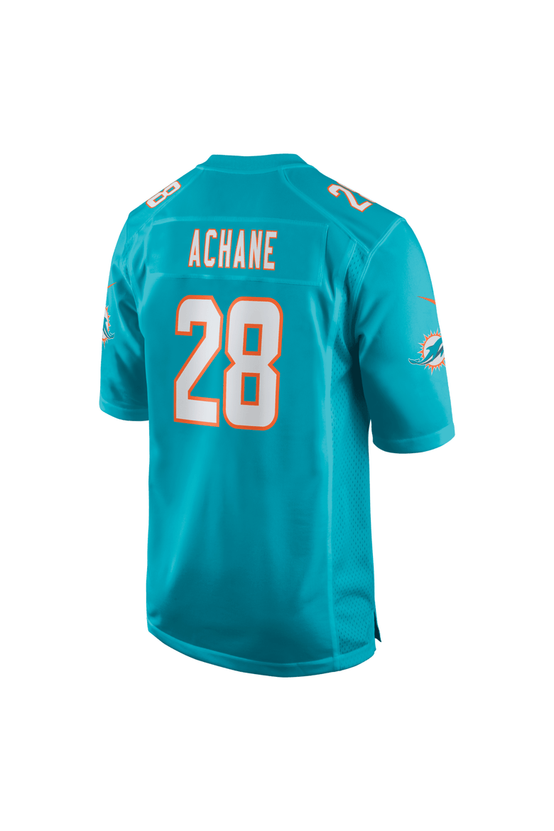 Men's Nike Devon Achane Aqua Miami Dolphins Player Game Jersey, Alternate, color, Aqua
