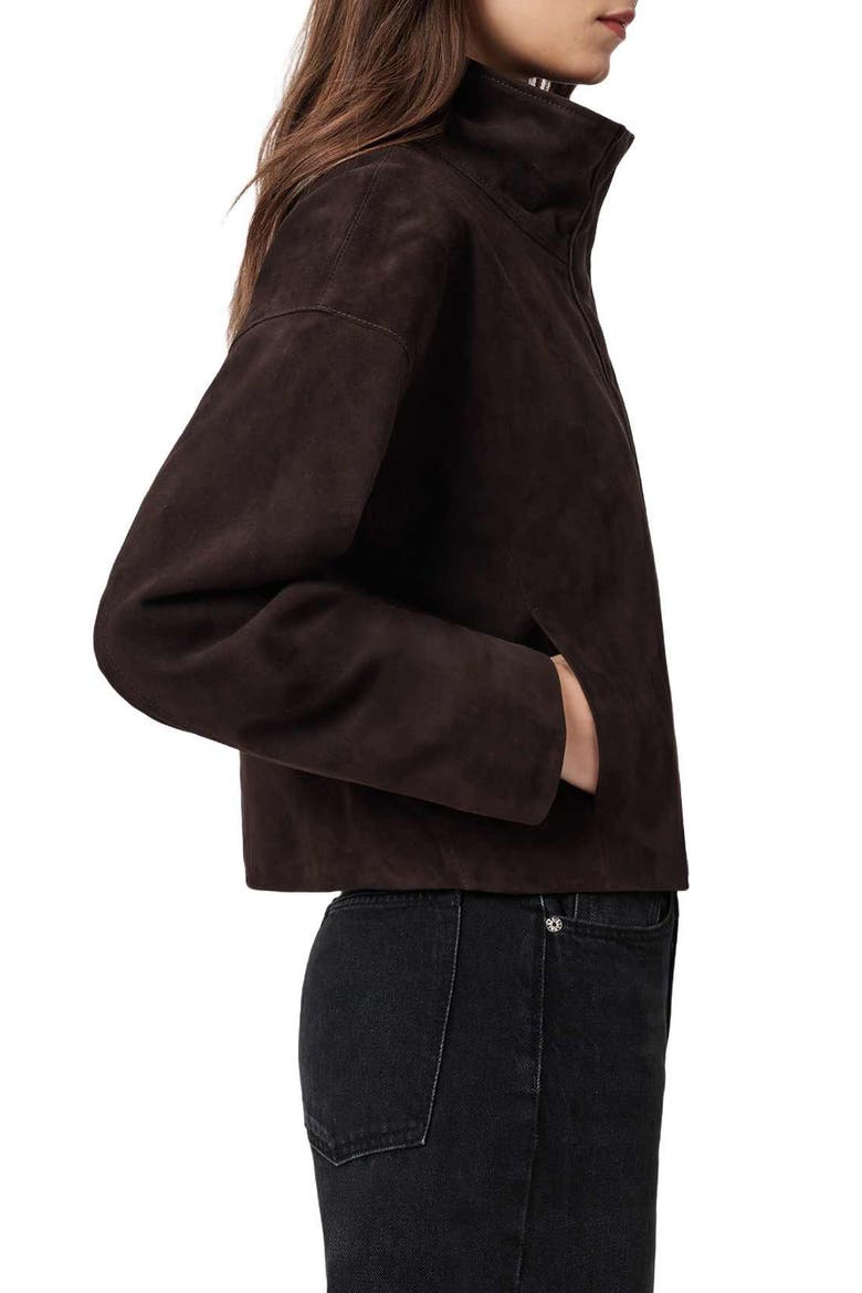 Ryder Suede Jacket, Alternate, color, BITTER BROWN