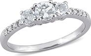 DELMAR Aquamarine & Diamond Ring