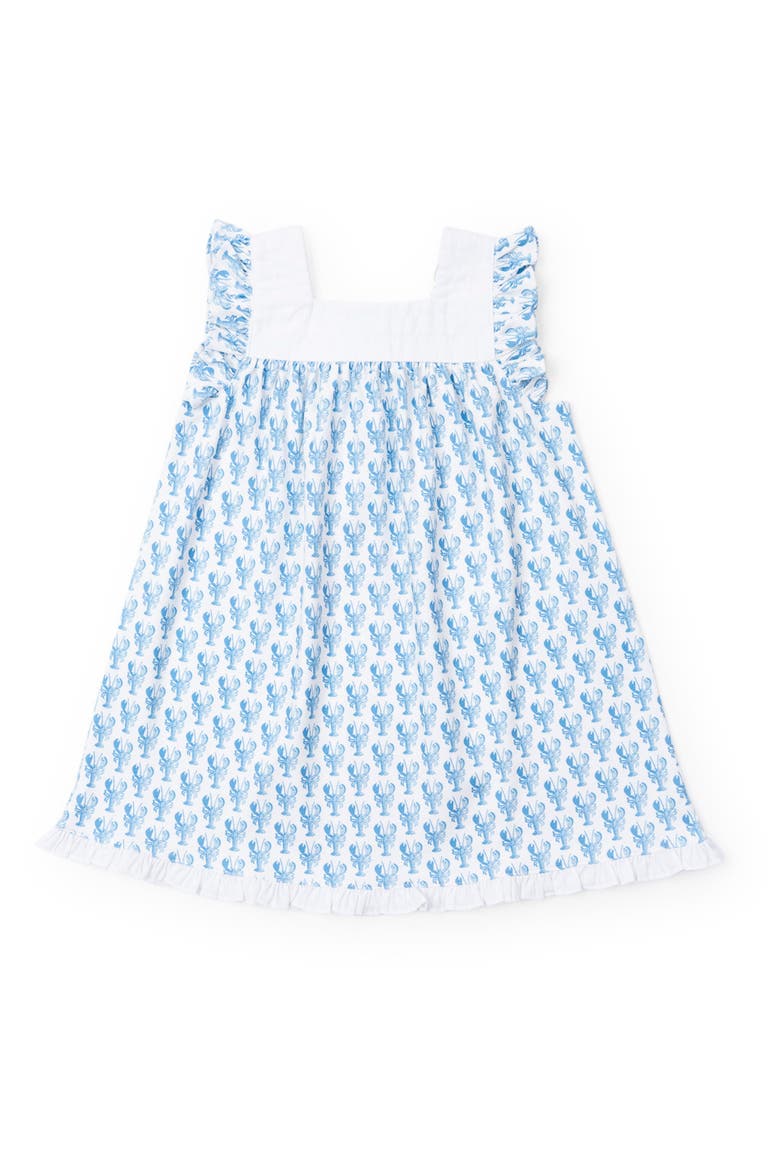Caroline Girls' Dress, Main, color, Maine Lobsters