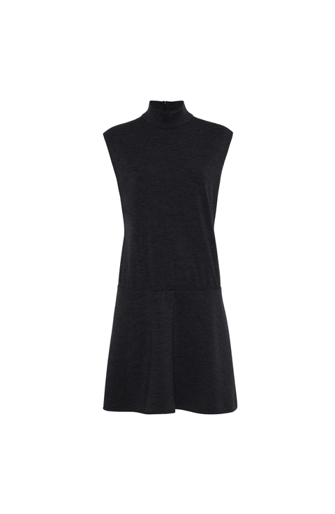 Mini dress with monili