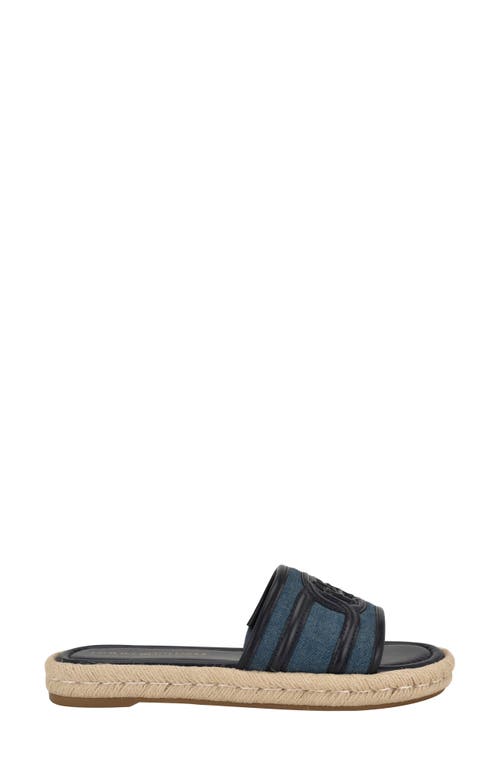Tommy Hilfiger Hadjea Espadrille Slide Sandal In Vintage Blue/marine