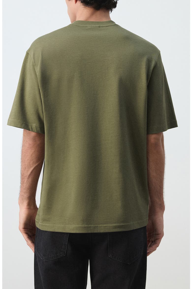 Relaxed Fit Heavyweight Cotton T-Shirt, Alternate, color, OLIVE GREEN