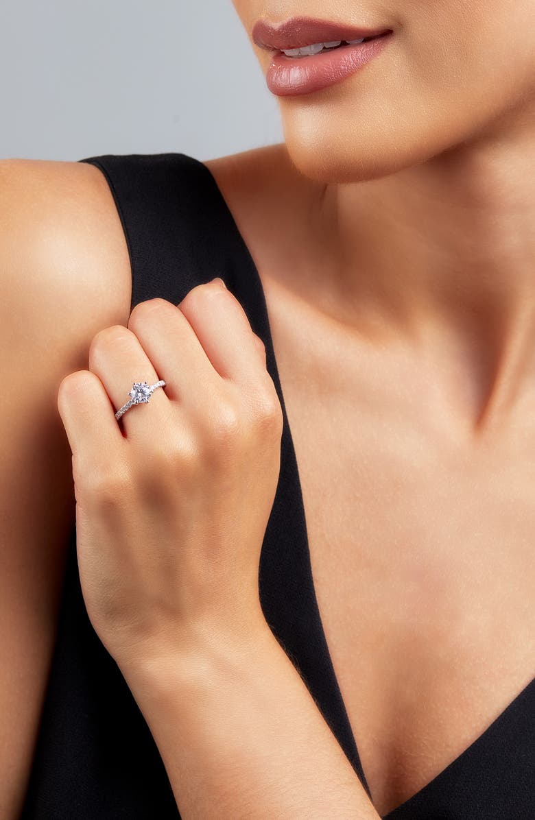 Bony Levy Six-Prong Diamond Engagement Ring Setting, Alternate, color, 