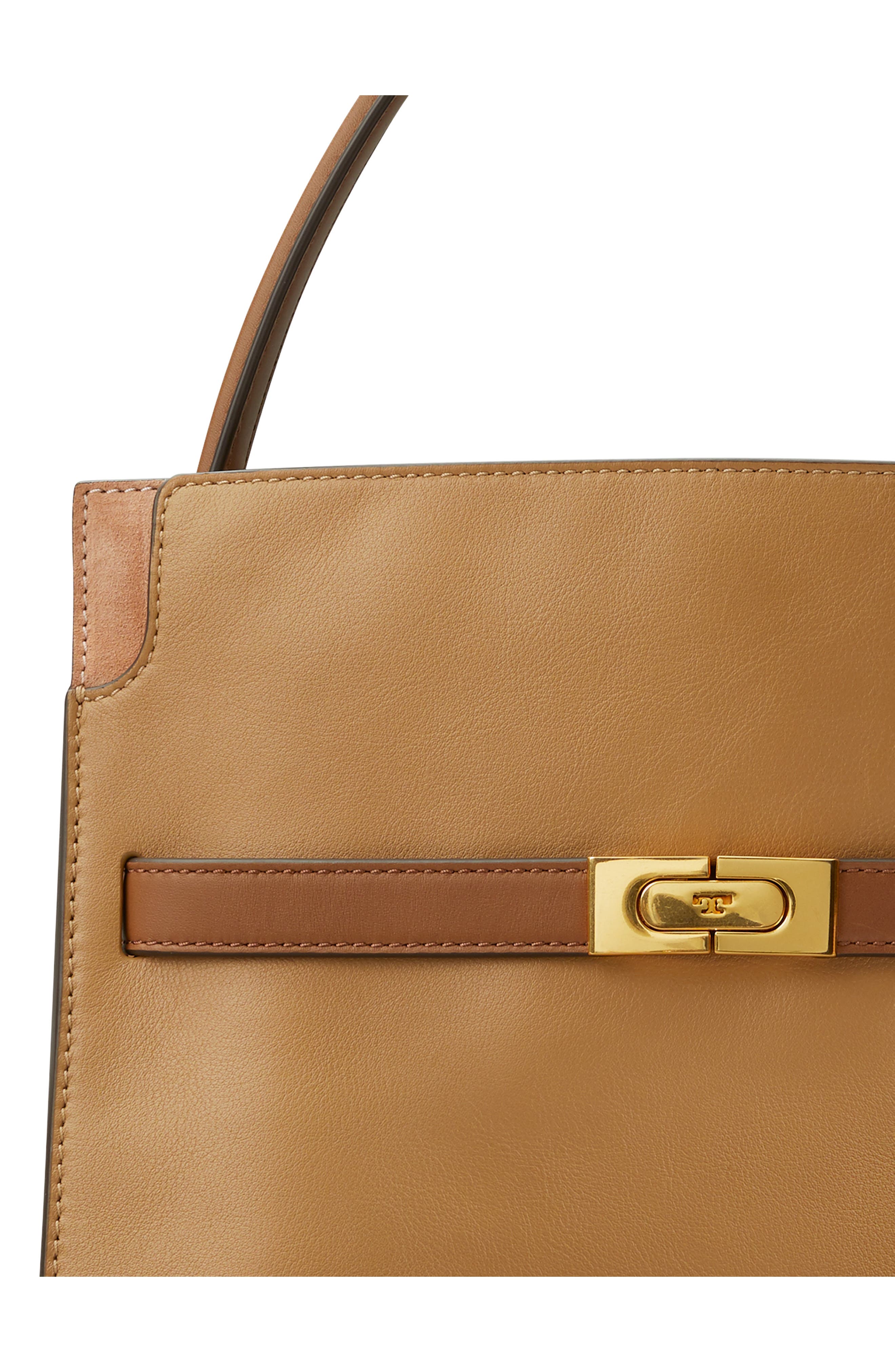 Tory Burch Lee Radziwill Small Leather Double Bag, Alternate, color, 