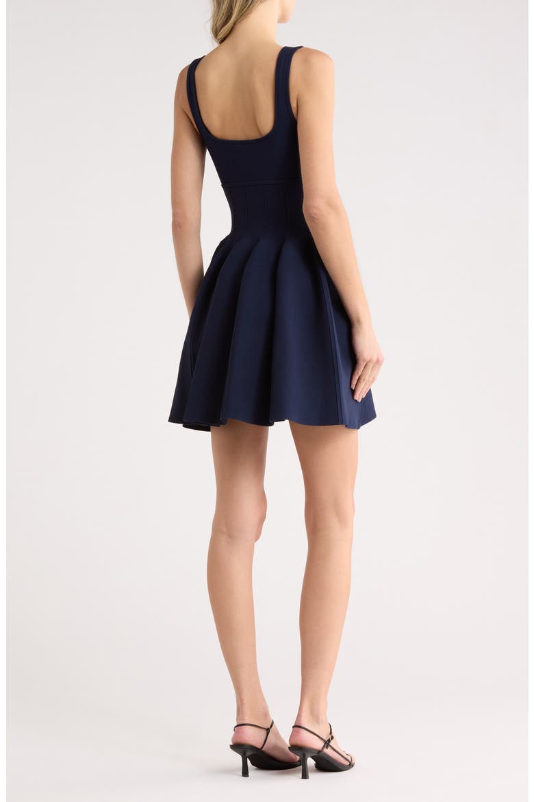 Elektra Fit & Flare Minidress, Alternate, color, MIDNIGHT