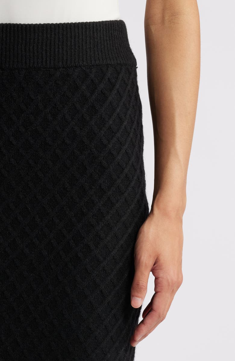 Anne Klein Diamond Stitch Sweater Skirt, Alternate, color, 