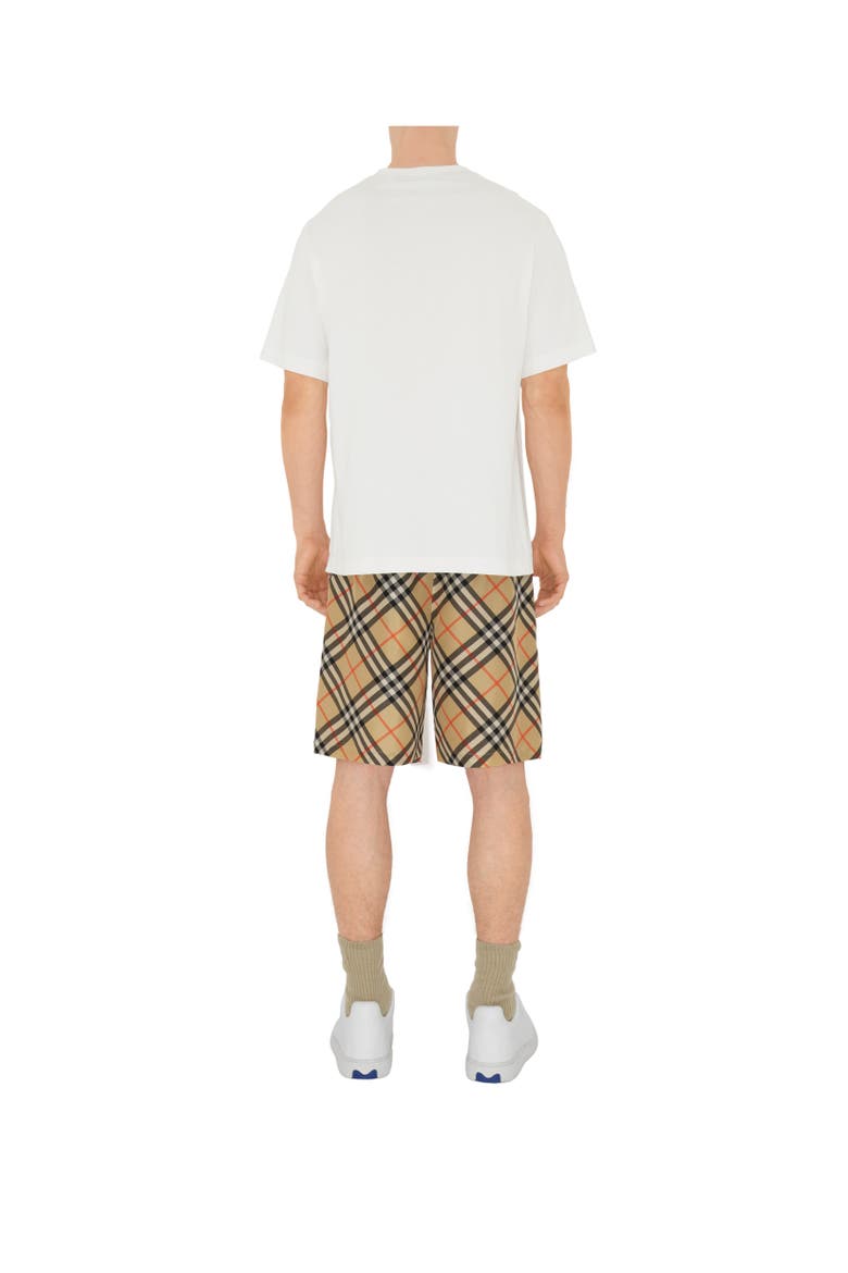 Check Silk Shorts, Alternate, color, Sand beige