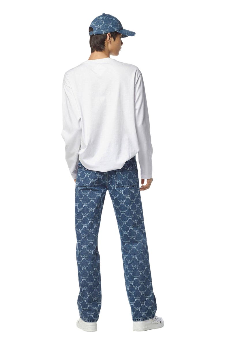 MCM Essential Laurel Logo Shirt in Organic Cotton, Alternate, color, White