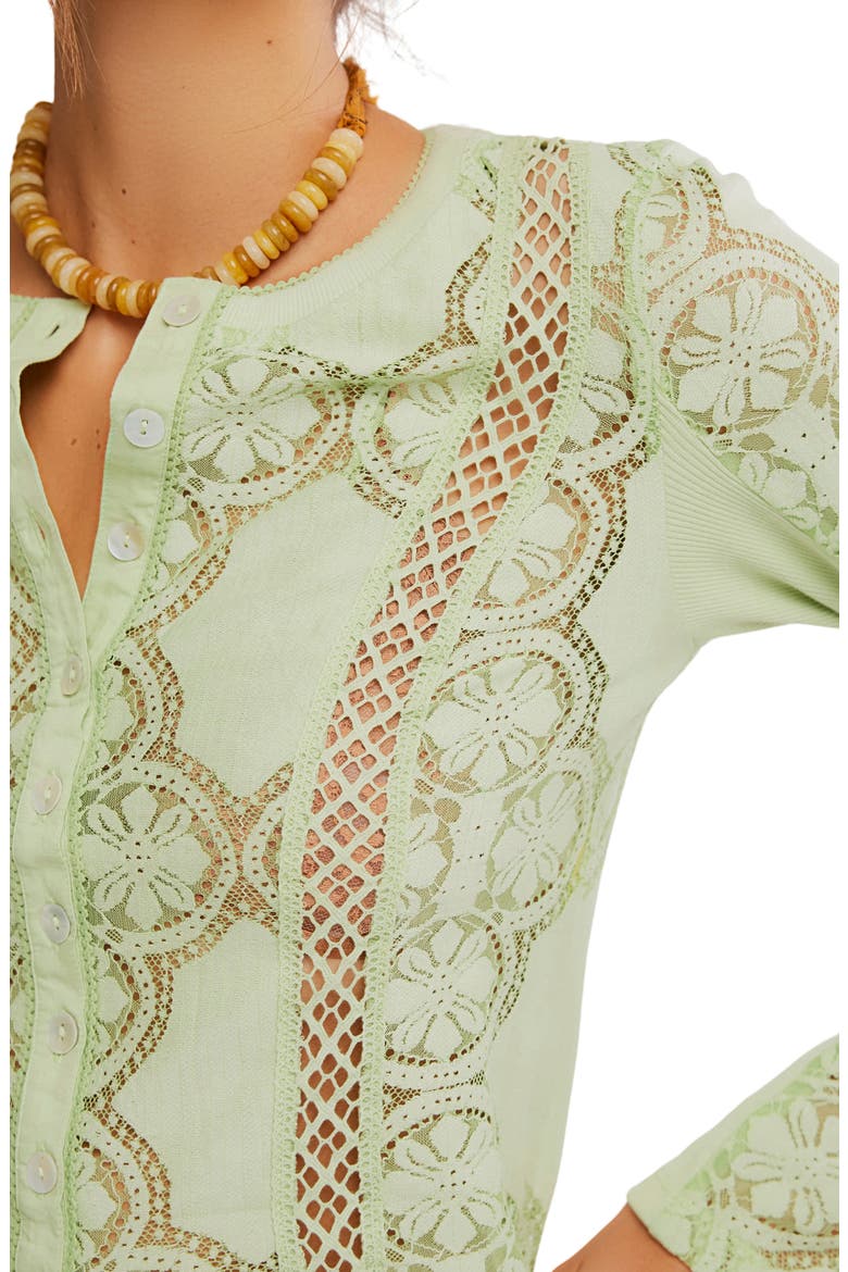 Jae Button-Up Top, Alternate, color, FRESH GREEN