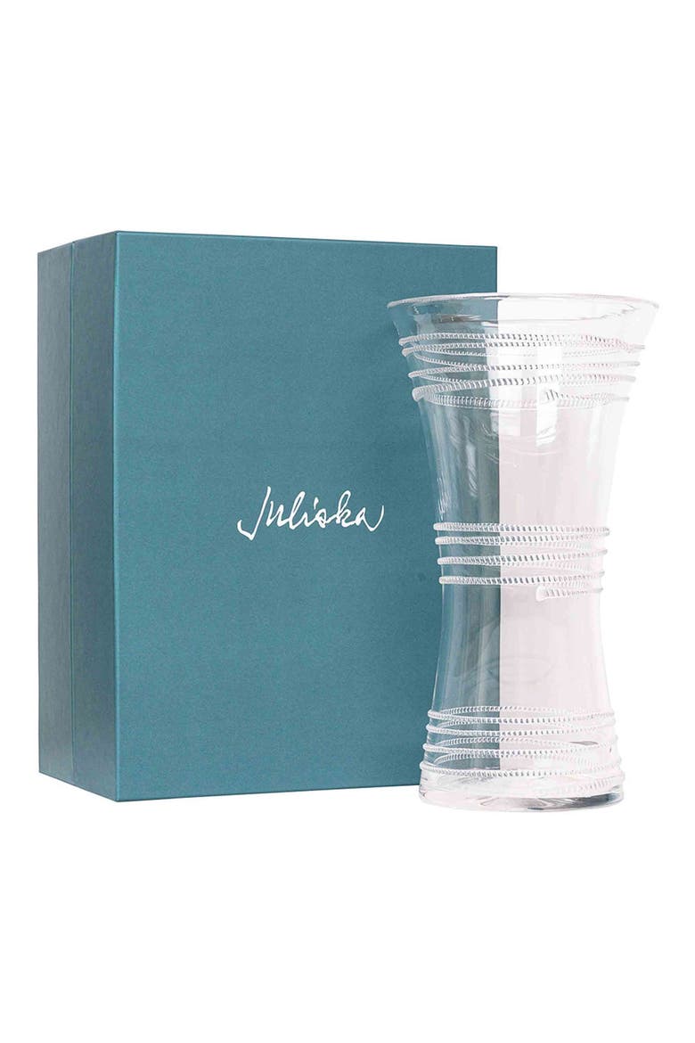 Ella 14-Inch Corset Vase, Alternate, color, CLEAR