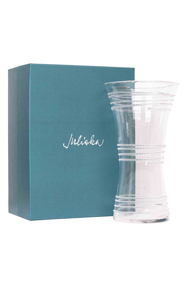 Juliska Ella 14-Inch Corset Vase, Alternate, color, Clear
