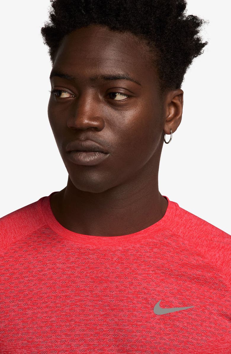 Nike Stride Dri-FIT ADV Running T-Shirt, Alternate, color, Light Crimson