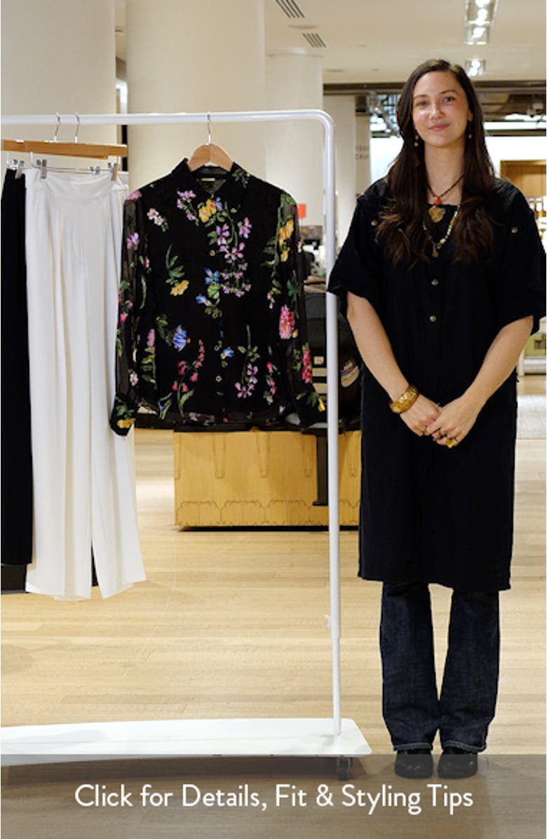 The Janice Print Silk Blend Shirt, sales video thumbnail