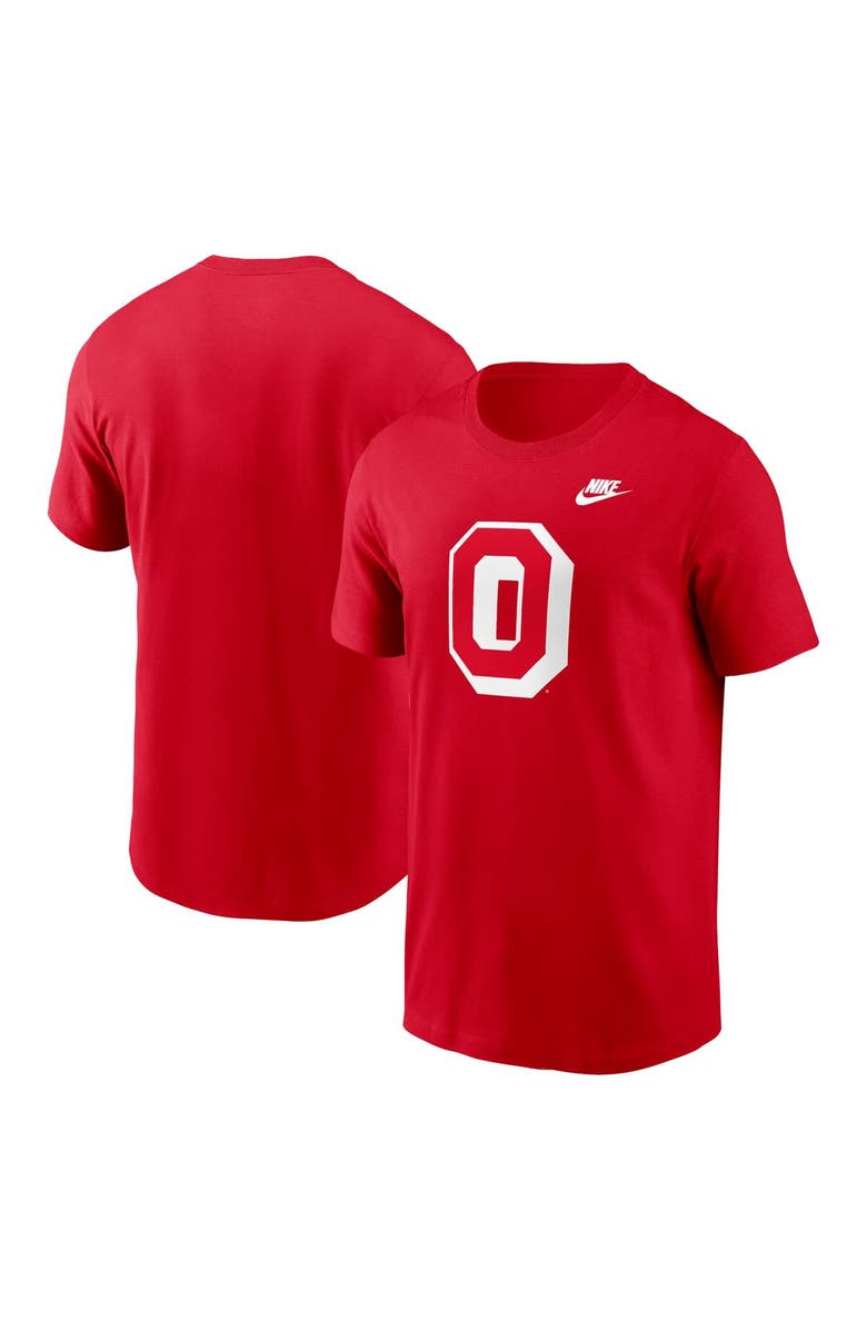 Nike Men's Nike Scarlet Ohio State Buckeyes Legacy Alternate Logo T-Shirt, Main, color, 