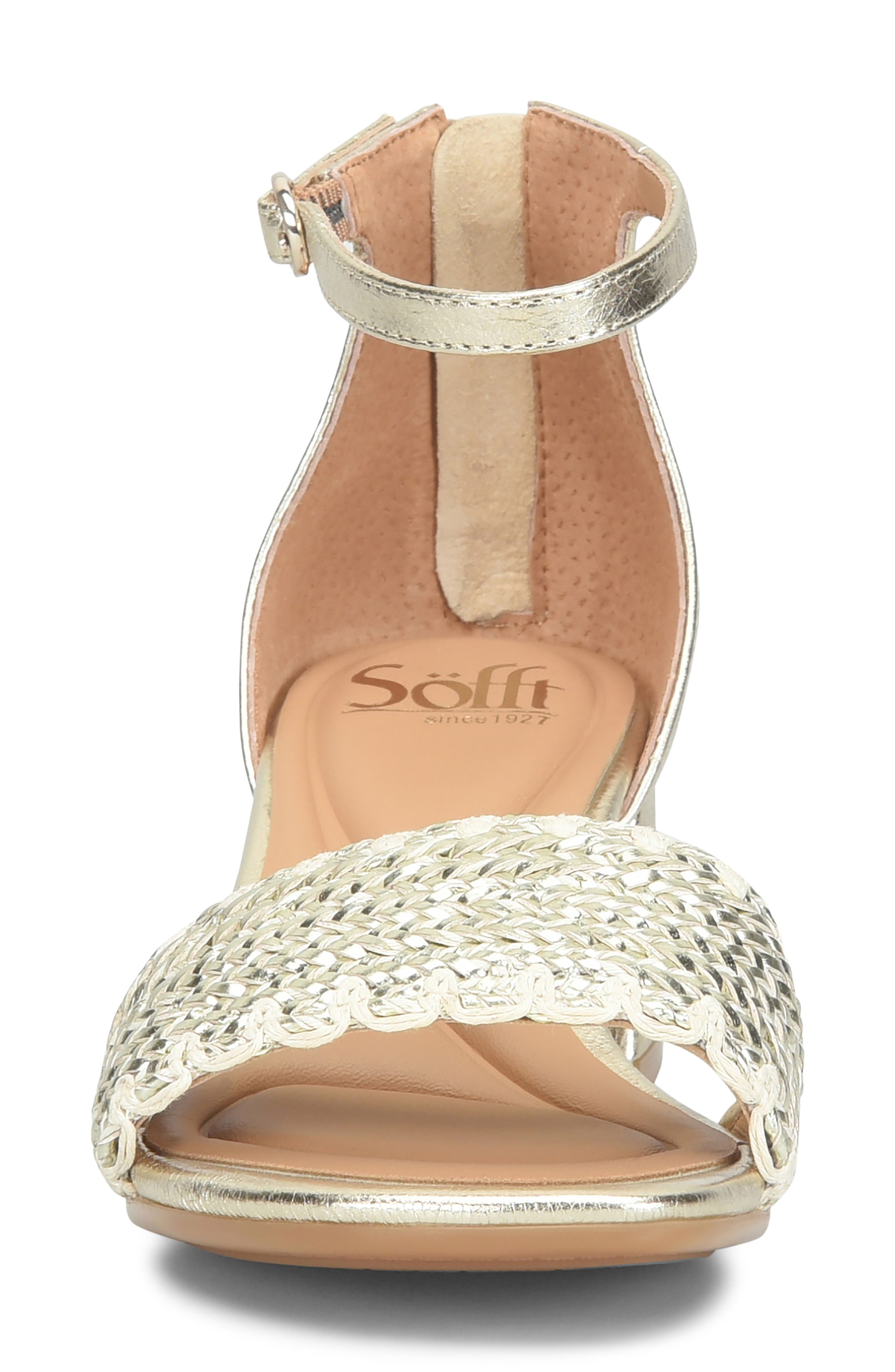 Söfft Lilah Ankle Strap Sandal, Alternate, color, Platino