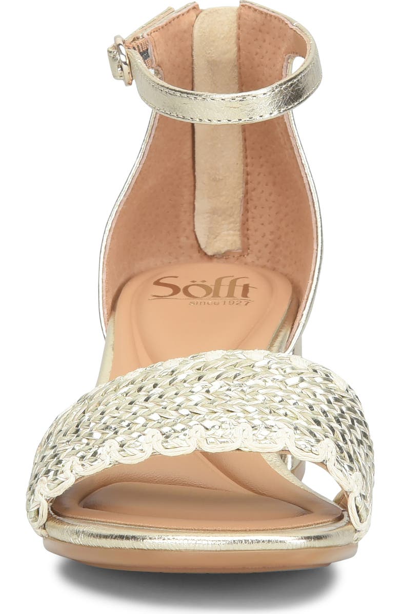 Söfft Lilah Ankle Strap Sandal, Alternate, color, Platino