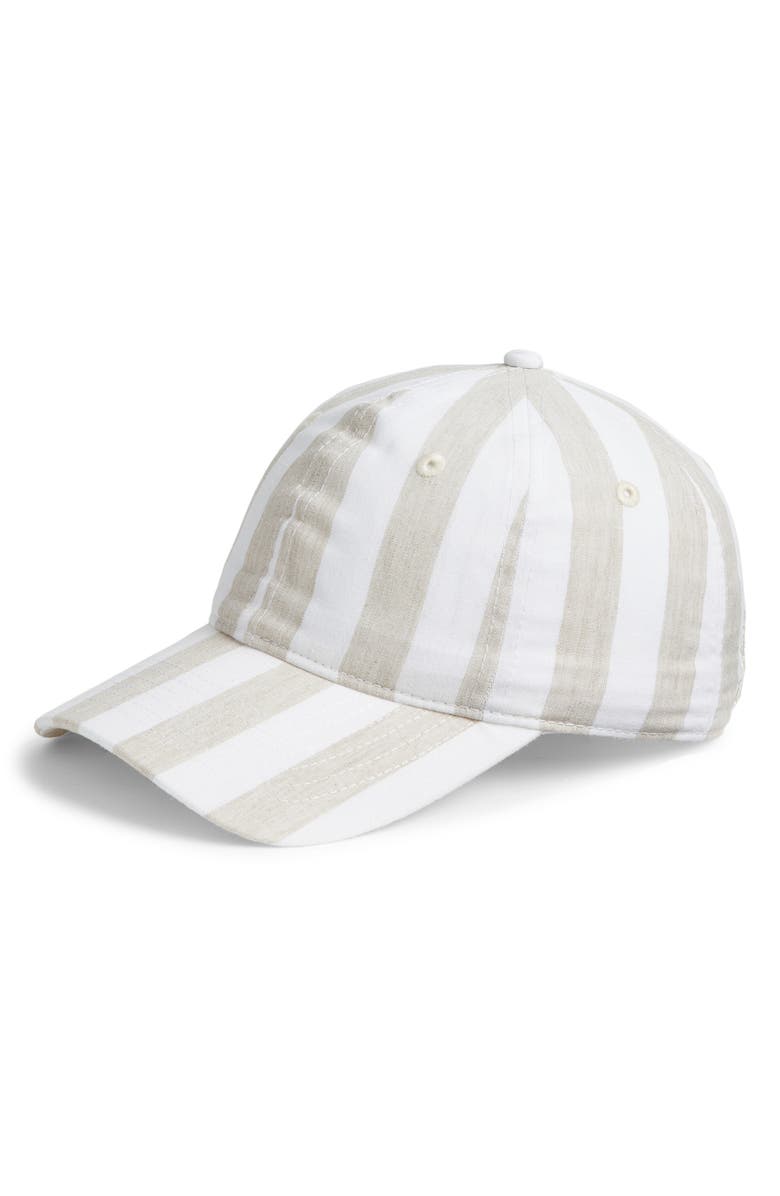 Echo Cassis Stripe Cotton Baseball Cap, Main, color, 