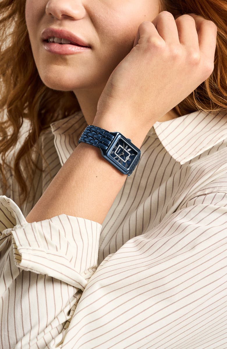 Fossil Raquel Navy Bracelet Watch, 26mm x 40mm, Alternate, color, 