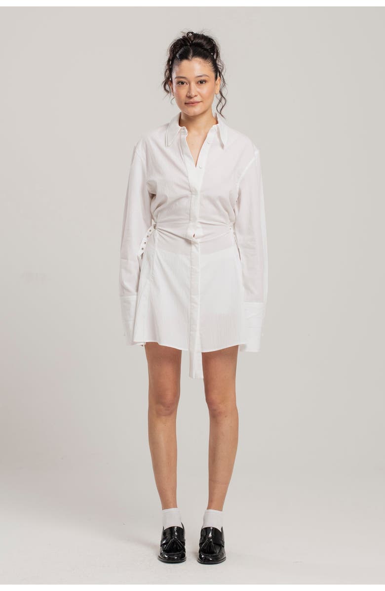 PCFG Free Heaven Pleated Dress, Alternate, color, White