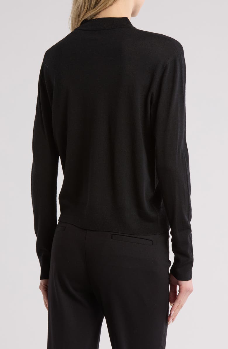 Vince Mock Neck Wool Blend Pullover Sweater, Alternate, color, Black