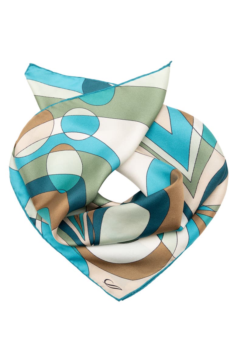 Elizabetta Michelle - Silk Bandana for Women, Alternate, color, Sea Colors