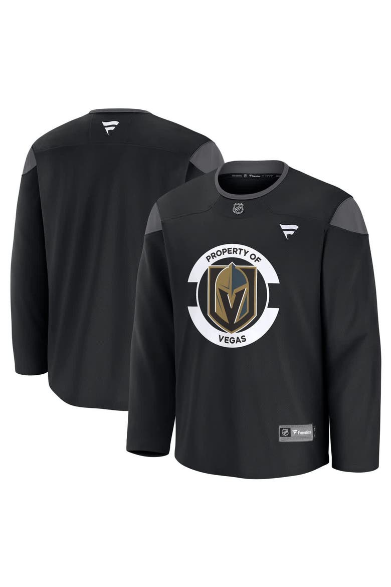 Men's Fanatics Black Vegas Golden Knights Team Practice Jersey, Main, color, Black