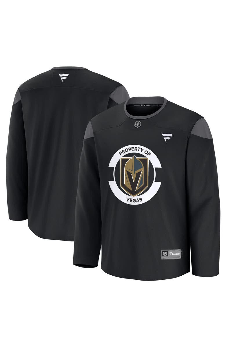 FANATICS Men's Fanatics Black Vegas Golden Knights Team Practice Jersey, Main, color,