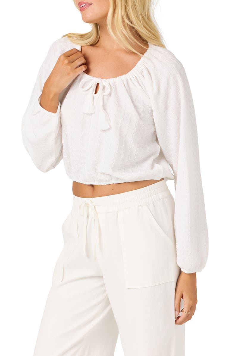 O'Neill Cami Knit Long Sleeve Top, Alternate, color, White