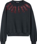 Palm Angels Big Neck Logo Sweatshirt