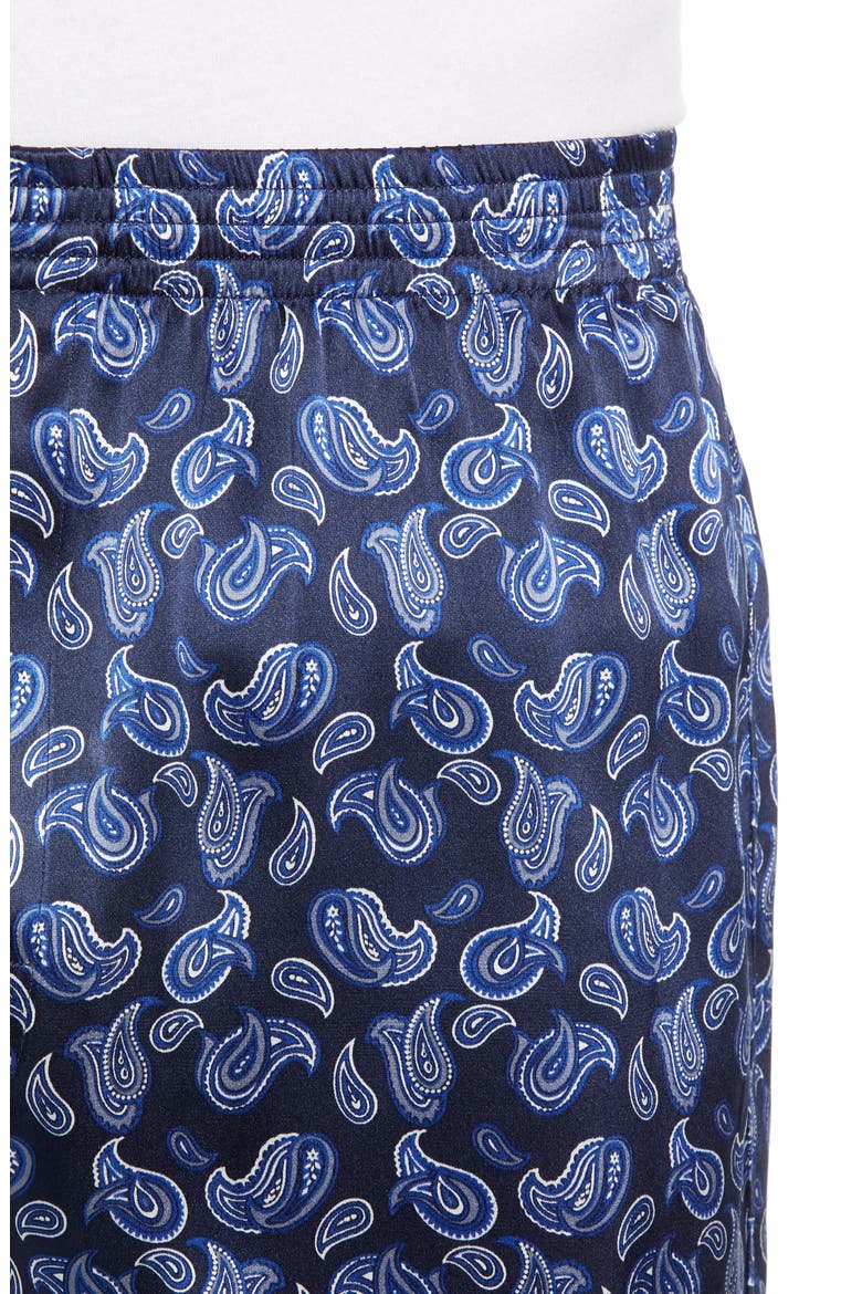 Sapphire Silk Boxers, Alternate, color, NAVY PAISLEY