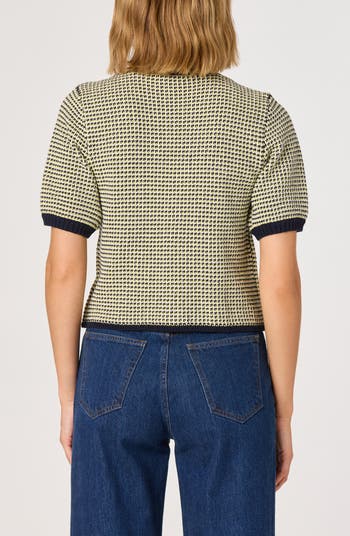 Bow Short Sleeve Cardigan