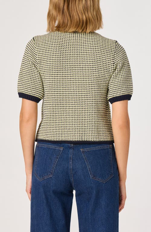 Astr The Label Bow Short Sleeve Cardigan In Gold